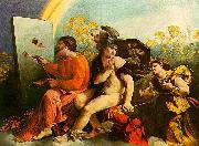 Dosso Dossi Jupiter, Mercury and Virtue oil painting